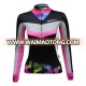 New design young style women cycling clothing mesh fabric anti-pilling sublimation custom cycling jerseys long sleeve