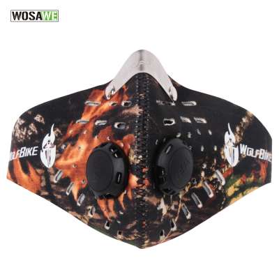 WOSAWE Best Selling Protective Dust Pollution Mouth-Muffle Activated Carbon Haze Filter Riding Cycling Half Face Mask